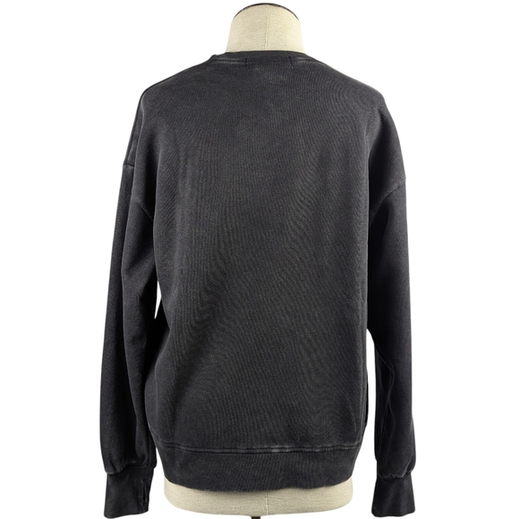 The Laundry Room Coca Cola Disco Print Sweatshirt Thumbholes Black Snow M NWT - Picture 7 of 15